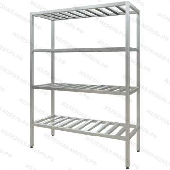 Стеллаж полочный СПЛп &laquo;Profi Inox&raquo; 2000х1500х600 (полка-решетка 4 шт.)
