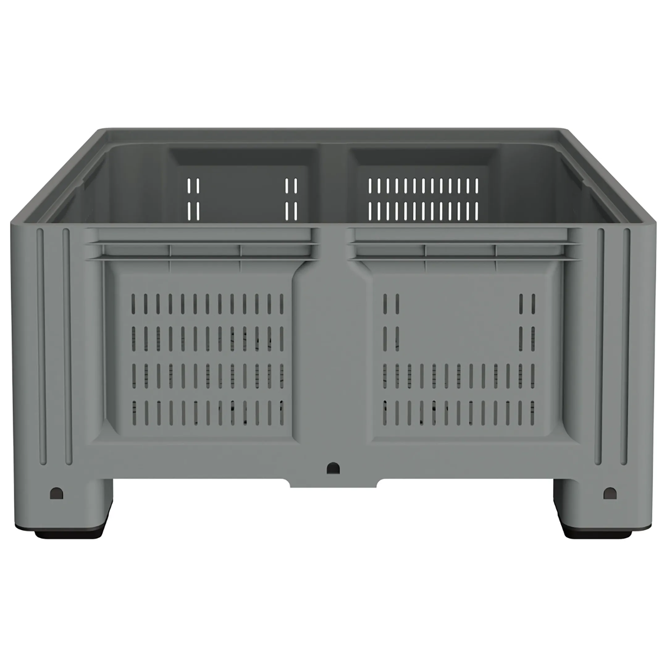 Пластиковый контейнер IBOX 1130x1130x580 (перфорир., на ножках) арт. 11.604S.92.РЕ.С10, без крышки
