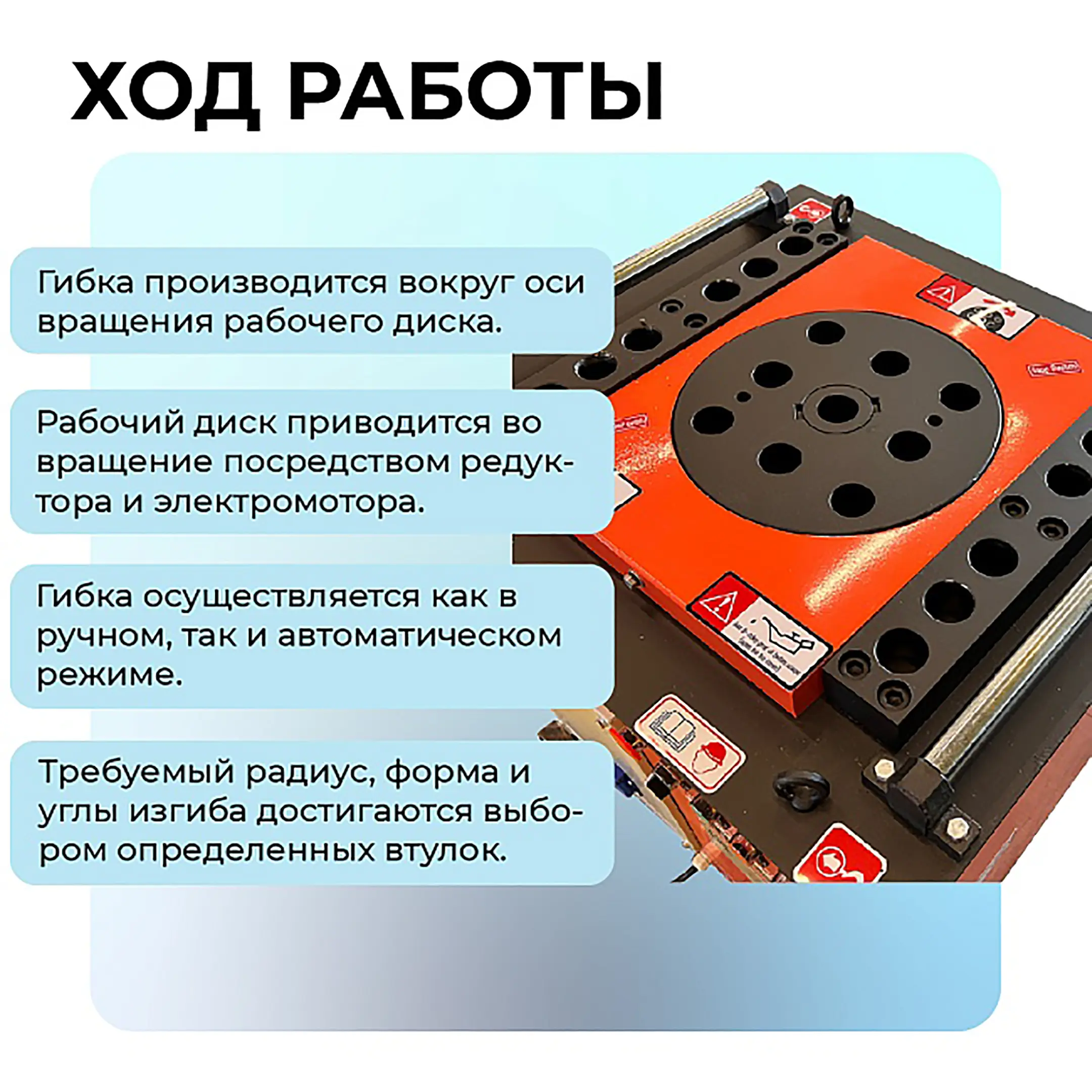 Станок для гибки арматуры GW40 автомат
