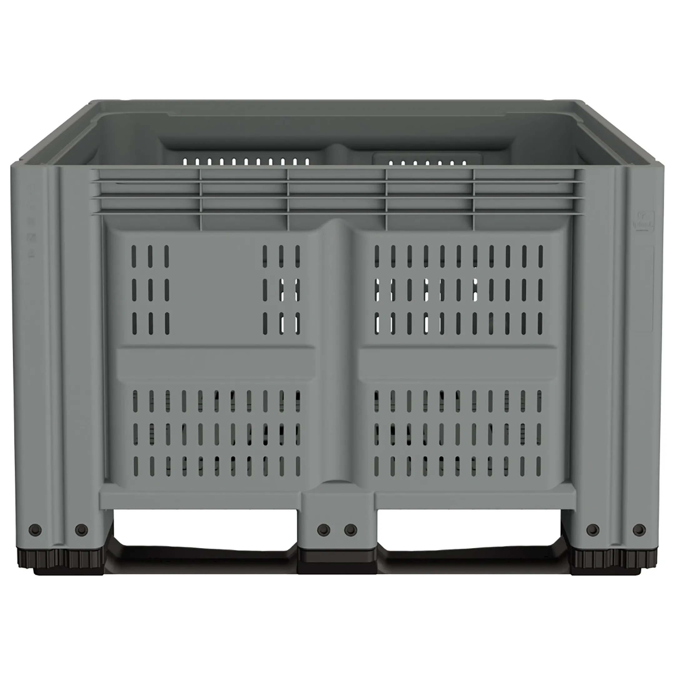Пластиковый контейнер IBOX 1200х1000 (перфорированный, на полозьях) арт. 11.603.92.РЕ.С9, без крышки