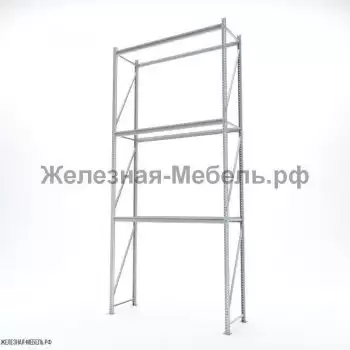 Стеллаж СФМ 4000х1750х600 (3 яруса без настила) RAL