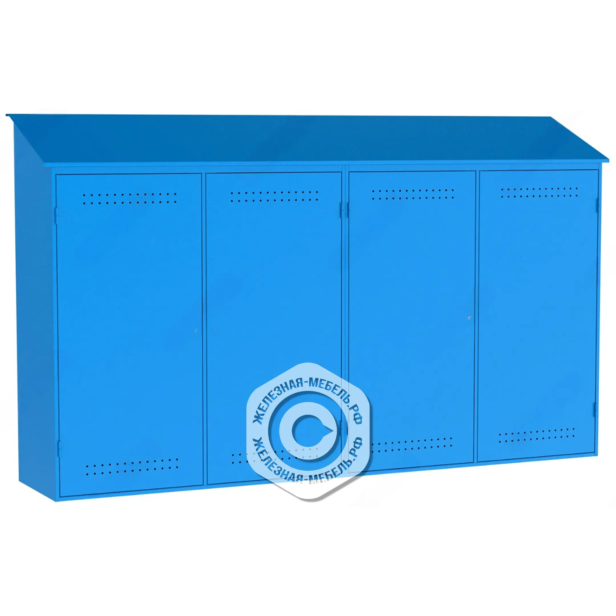 Металлический шкаф для рампы О2 (2400х4000х600)