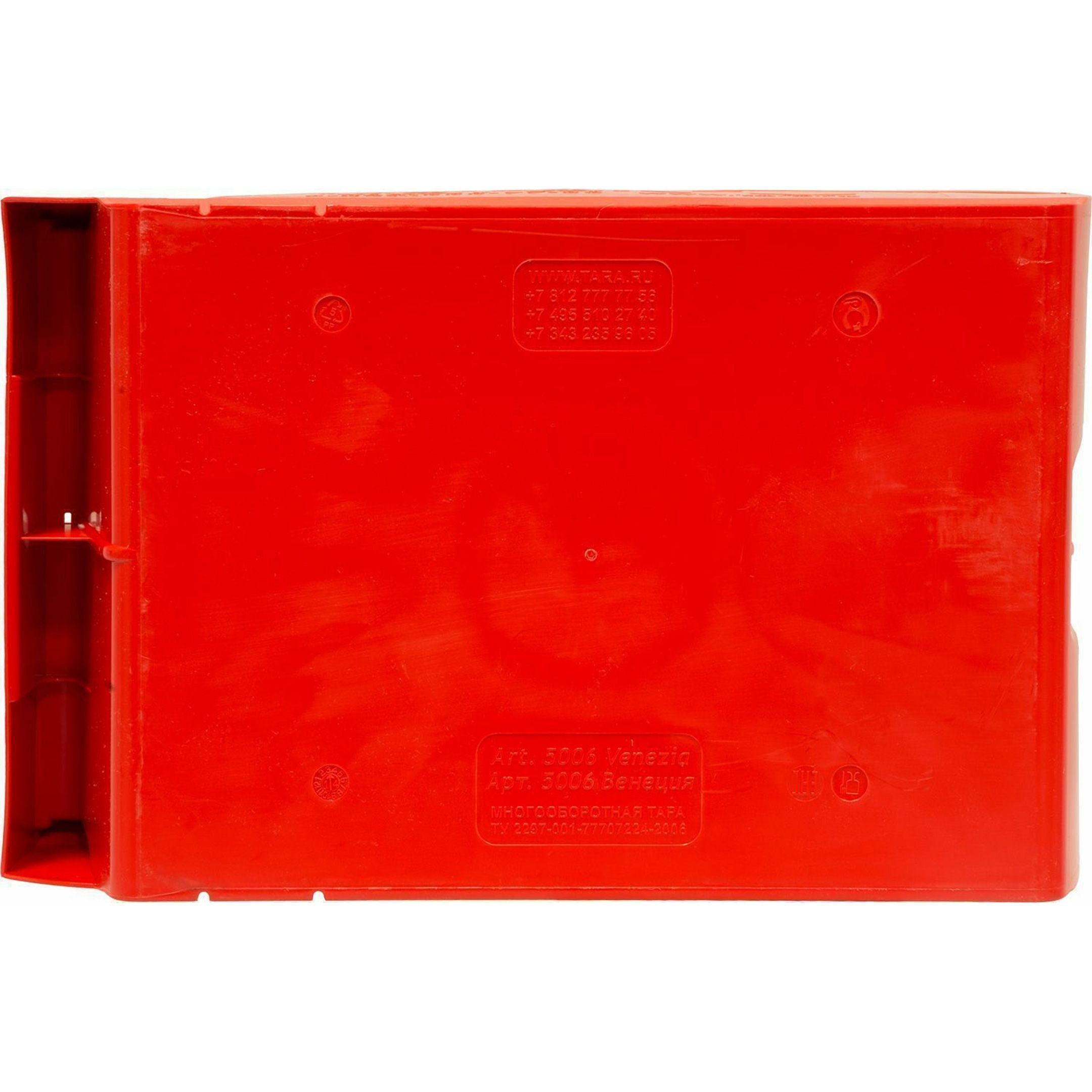 Пластиковый ящик для склада Venezia 250х310х500 (Арт.5006) (Красный)