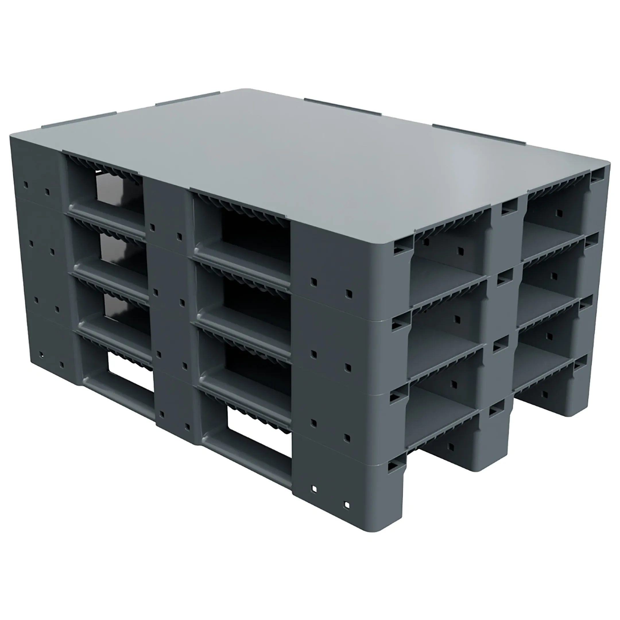 Усиленный сплошной поддон на трёх полозьях 1200x800x150 арт. 02.117F.91.PEF