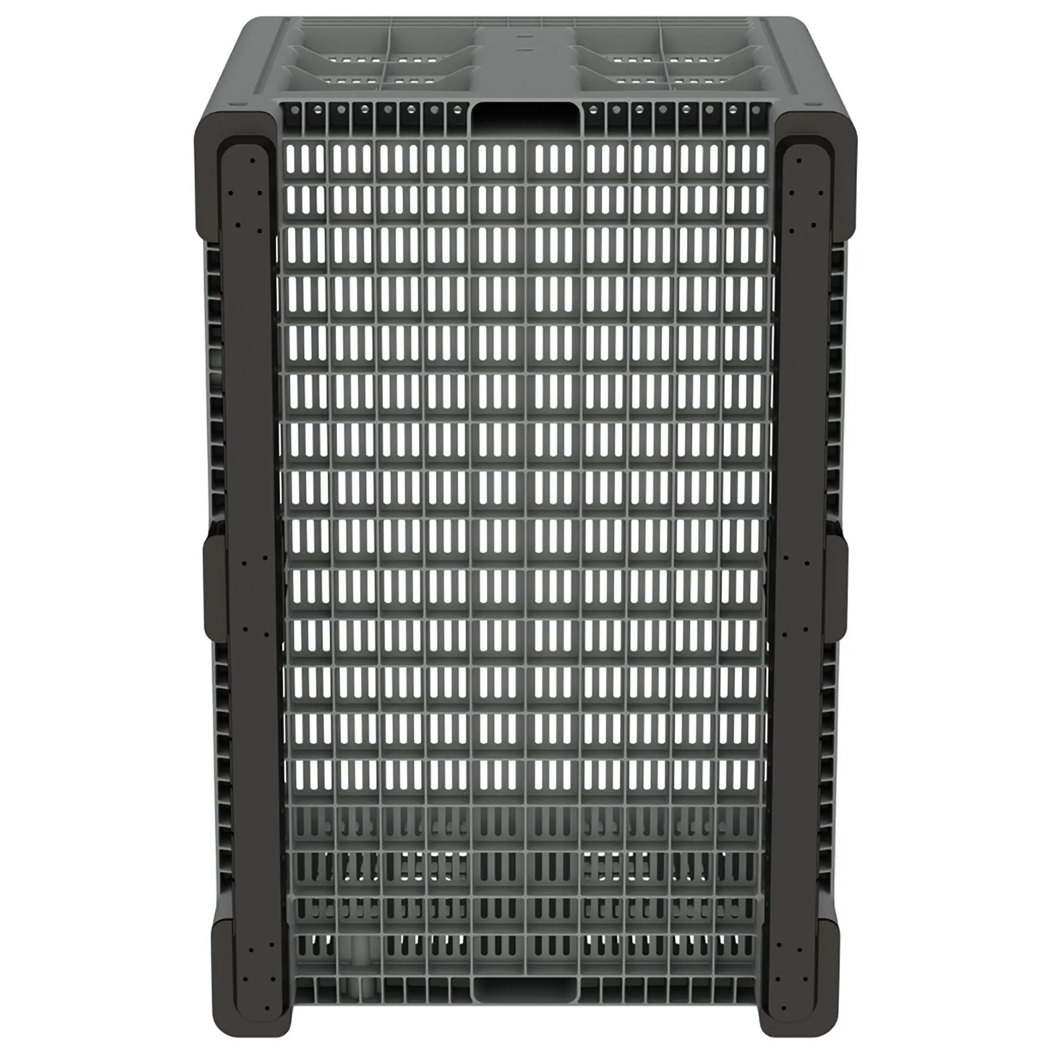 Пластиковый контейнер IBOX 1200х800 (перфорированный, на полозьях) арт. 11.602.92.РЕ.С9, без крышки