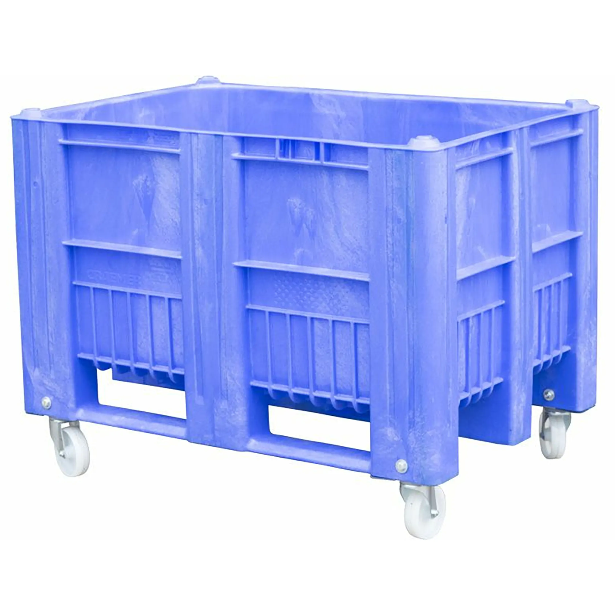 Контейнер 1200х800х900 сплошной на колёсах арт. C-Box 1208 SW (900), без крышки (Синий)