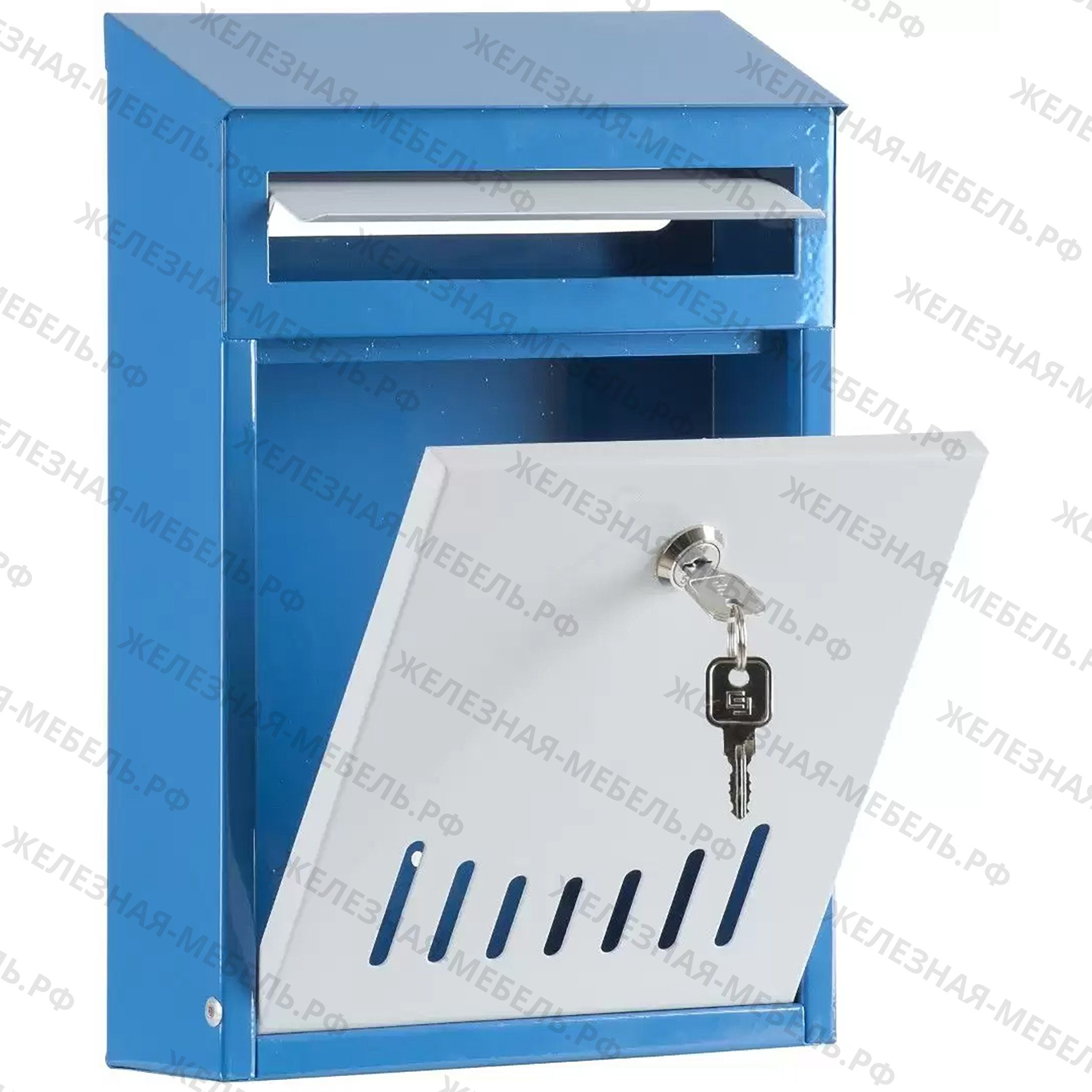 Почтовый ящик &laquo;Элит&raquo; (Синий/бежевый)