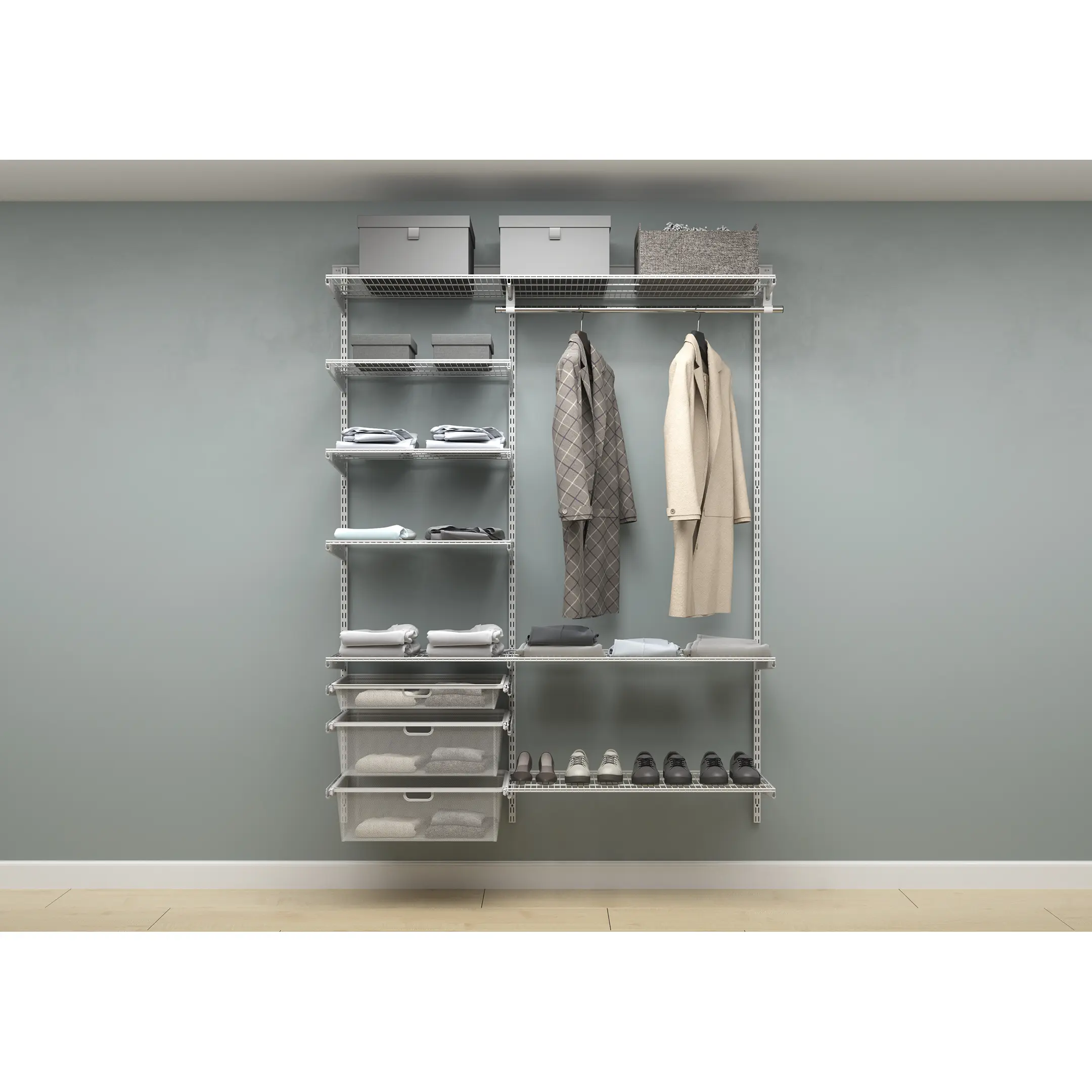 Гардеробная система ПРАКТИК Home Прихожая Medium 12 белая