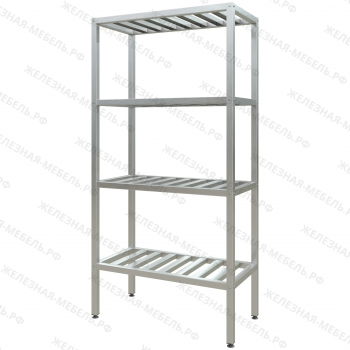 Стеллаж полочный СПЛп &laquo;Profi Inox&raquo; 2000х1000х500 (полка-решетка 4 шт.)