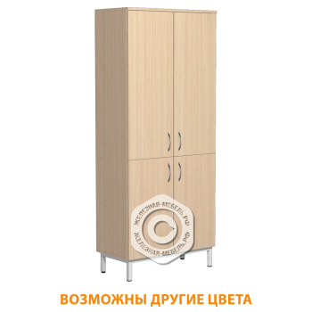 Шкаф для документов и материалов ШД-3.1 (ЛДСП дуб молочный, каркас белый)