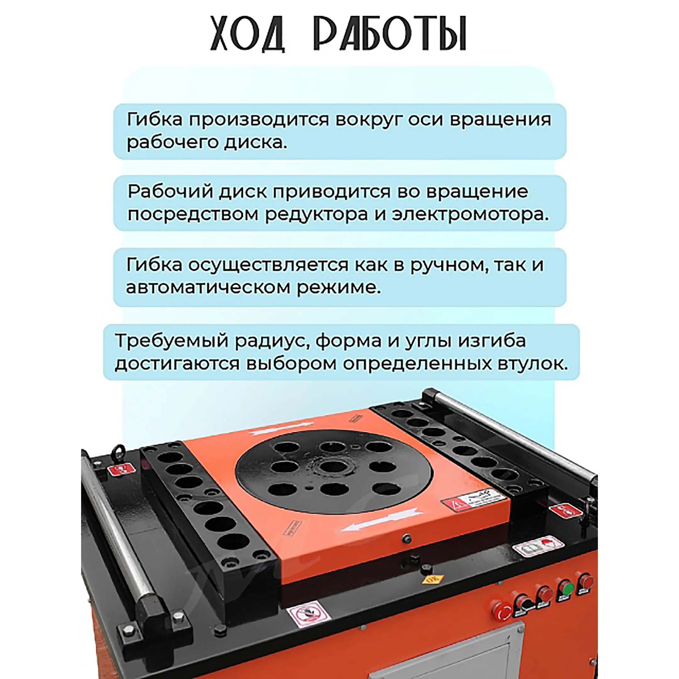 Станок для гибки арматуры GW50 автомат