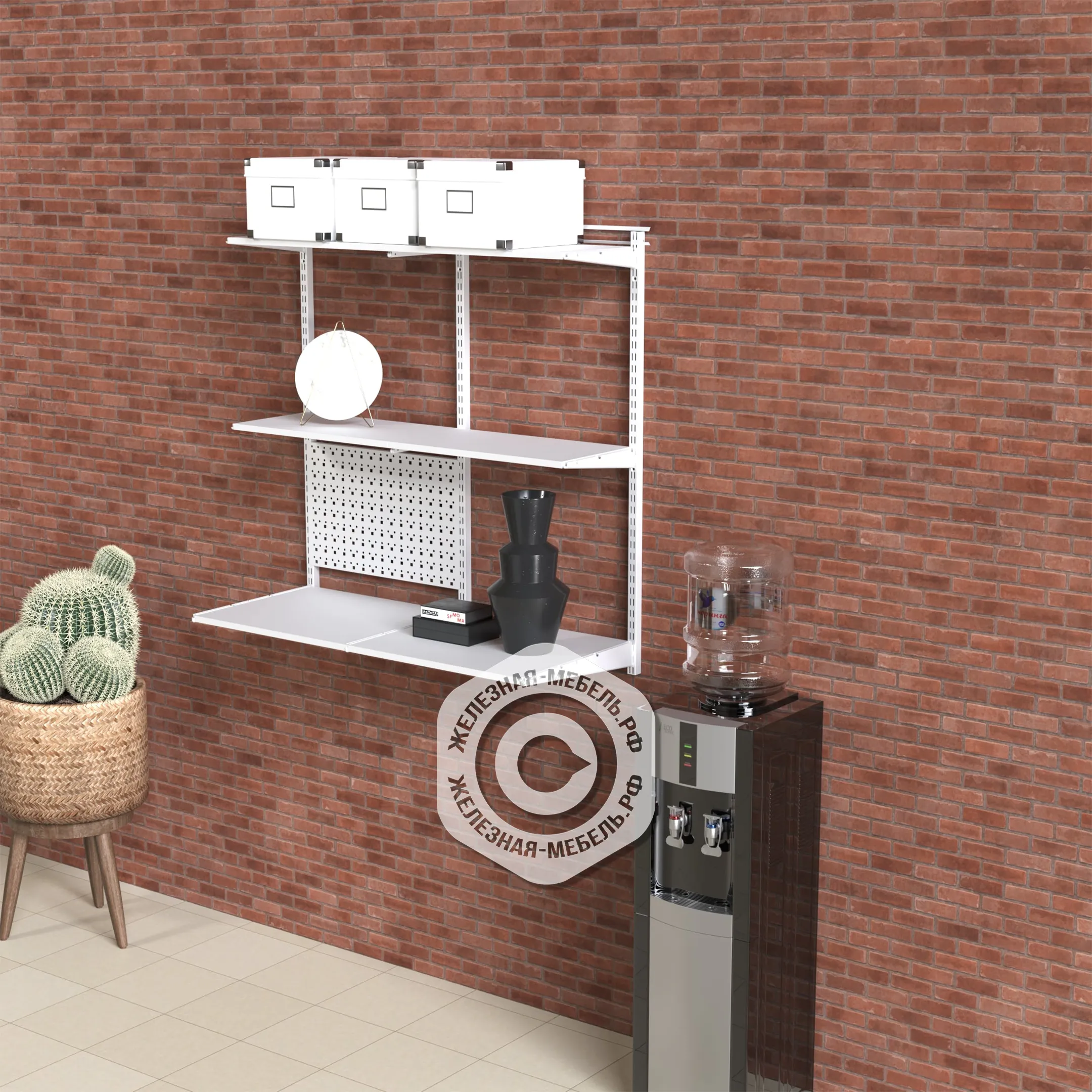Гардеробная система ПРАКТИК Home Офис 4 белая