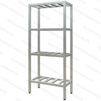 Стеллаж полочный СПЛп &laquo;Profi Inox&raquo; 1800х800х400 (полка-решетка 4 шт.)