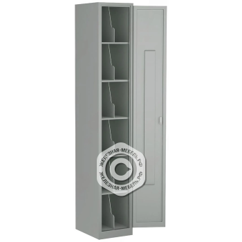 Шкаф для 12 противогазов ХПГ-12, с дверью (1800х300х400)
