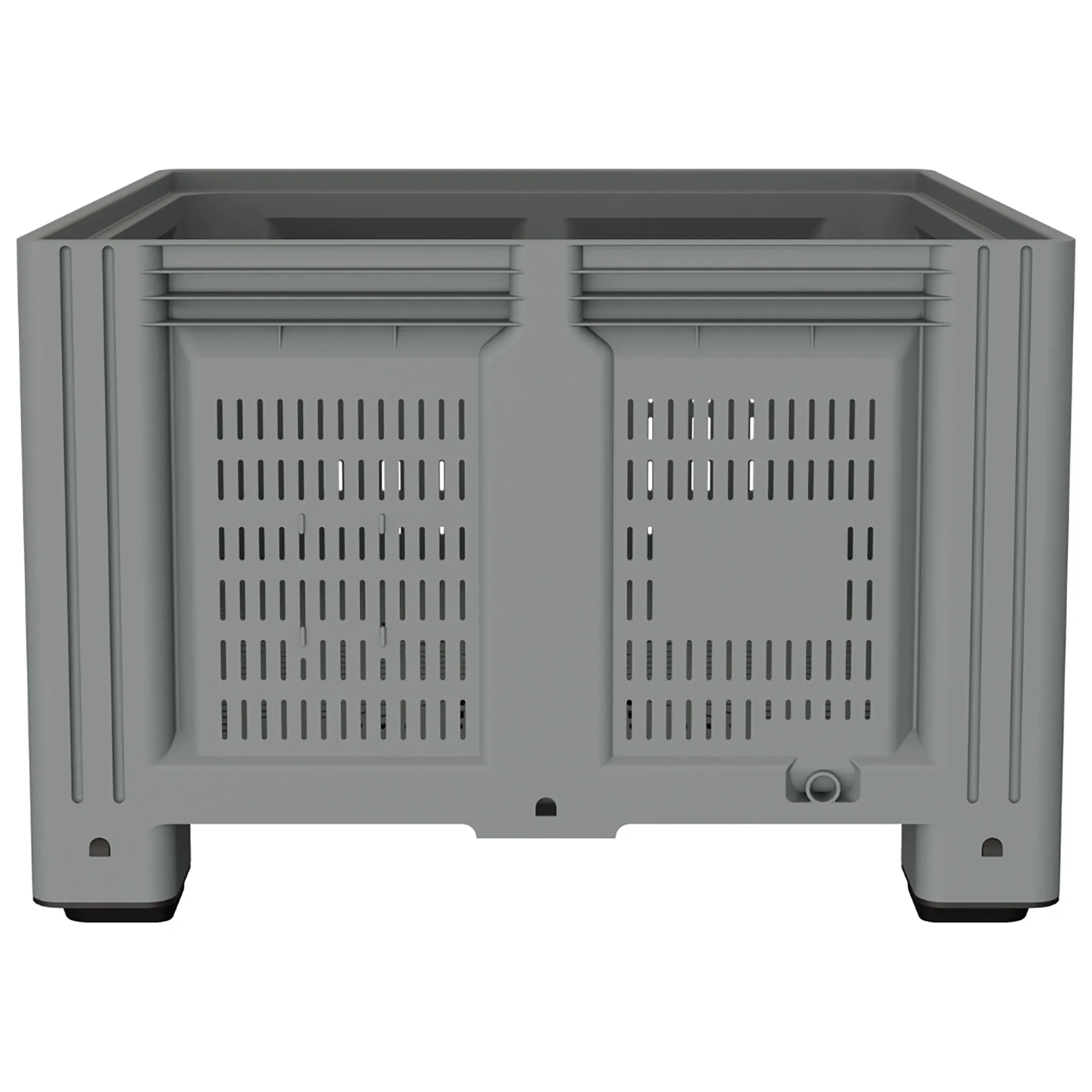 Пластиковый контейнер IBOX 1130x1130x760 (перфорир., на ножках) арт. 11.604B.92.РЕ.С10, без крышки