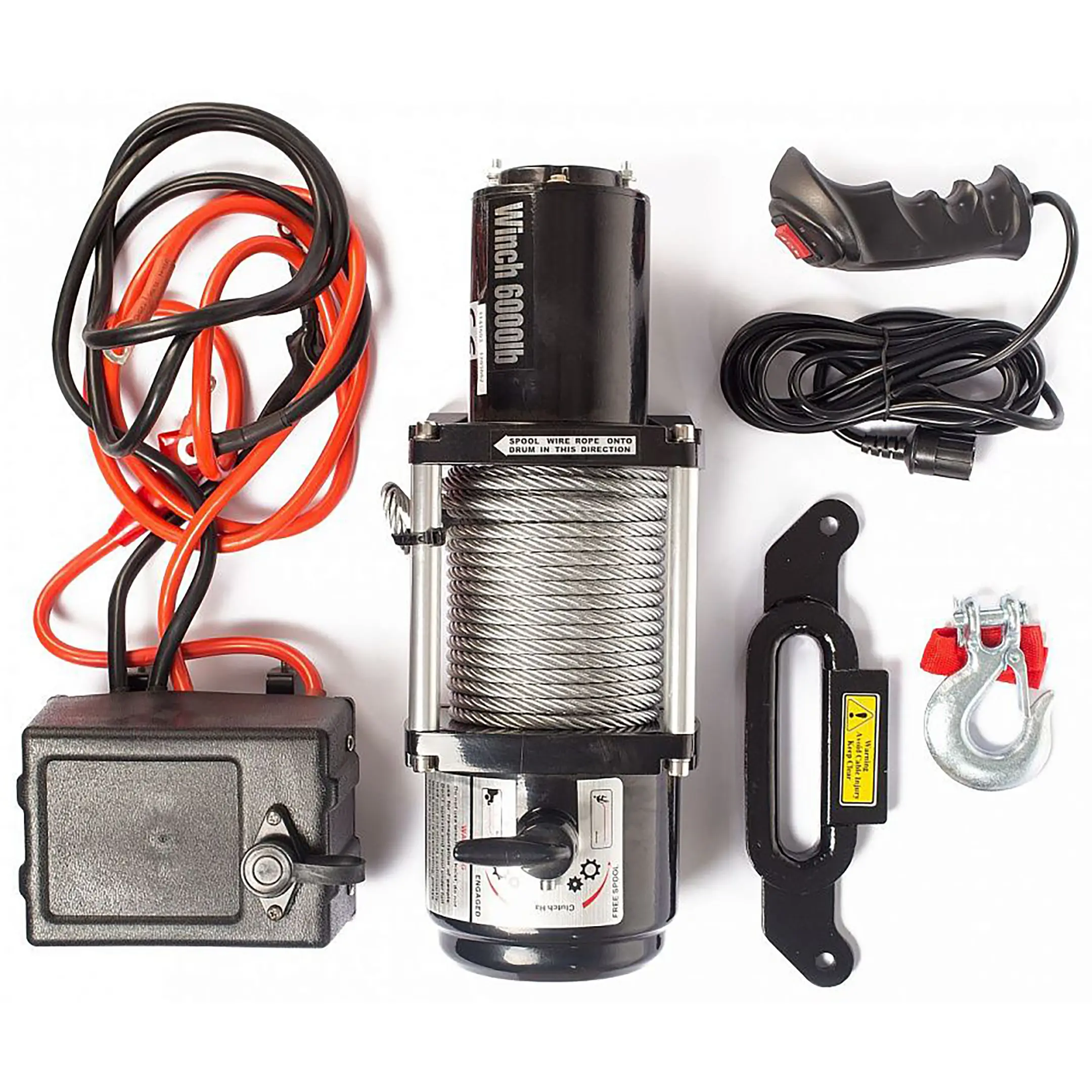 Лебедка автомобильная TOR 12 V P6000 (2720 кг/20 м)