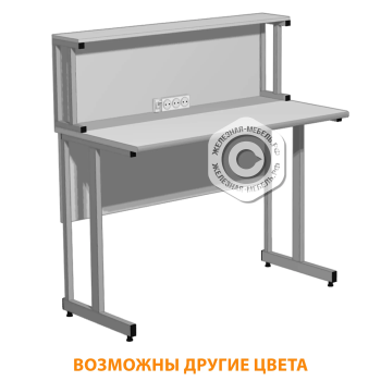 Стол для приборов СП-203 &laquo;Премиум&raquo; 1600 (столешница постформинг серый, ЛДСП серый, каркас серый)