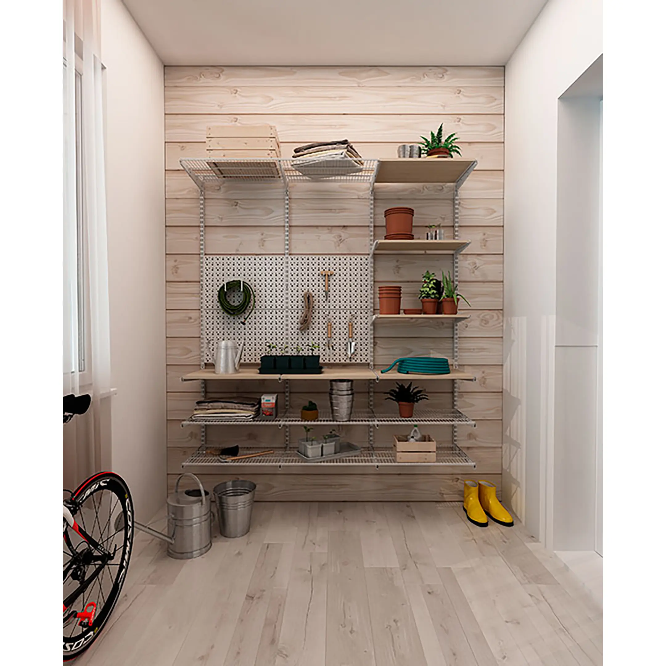 Гардеробная система ПРАКТИК Home Дача 2 белая