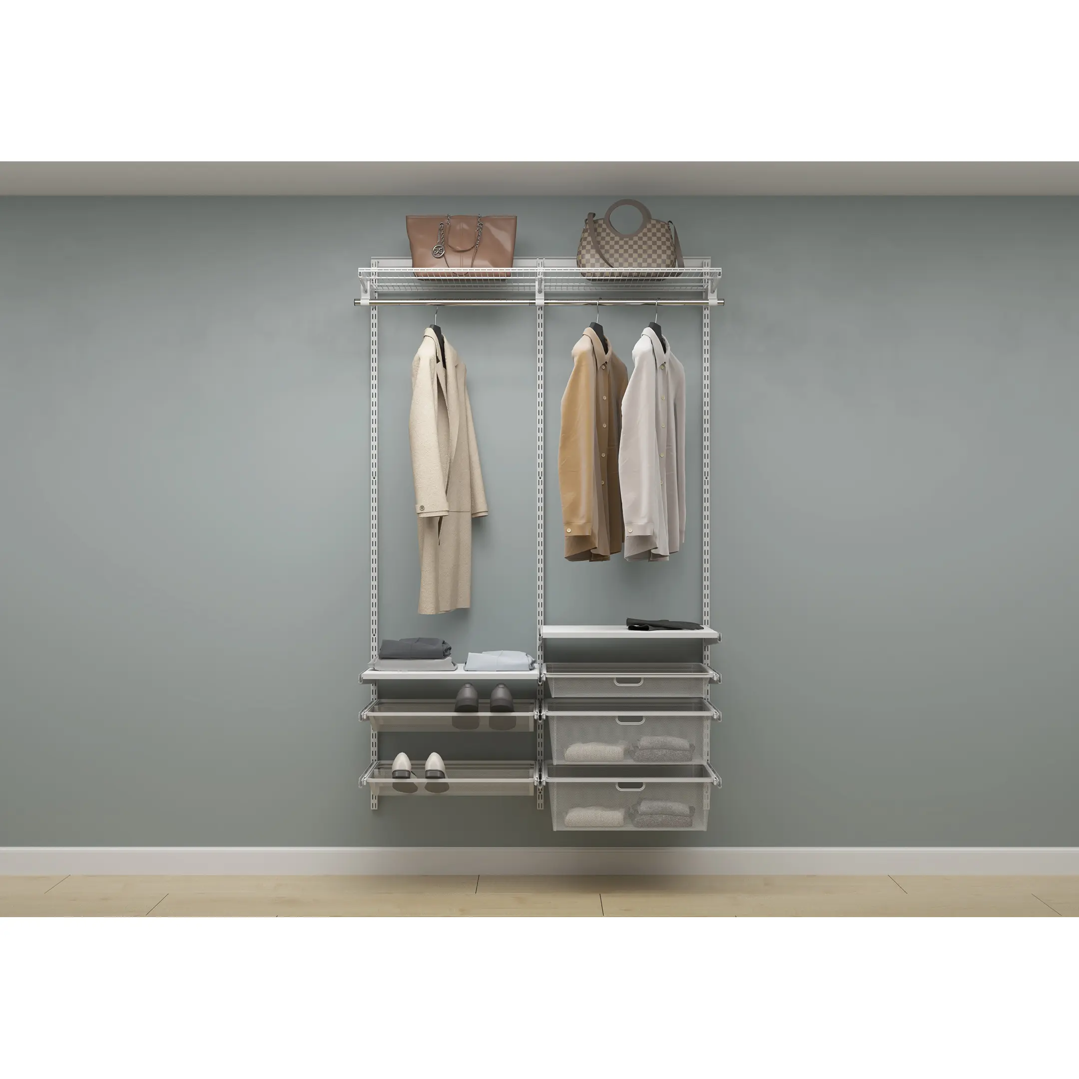 Гардеробная система ПРАКТИК Home Прихожая Medium 4 белая