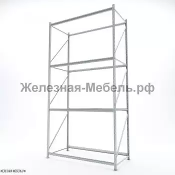 Стеллаж СФМ 4000х2000х1000 (4 яруса без настила) RAL