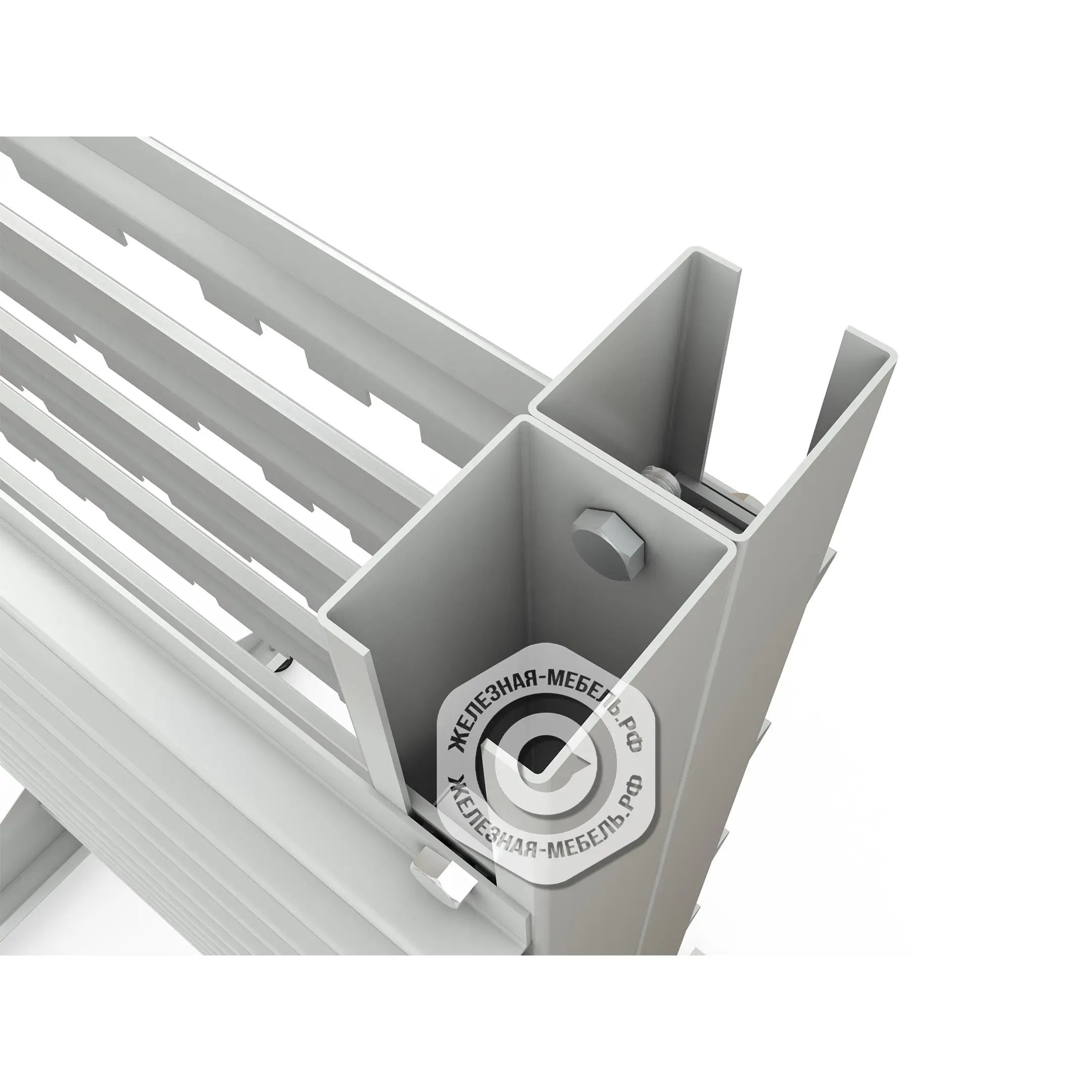 Стеллаж для пластиковых лотков SORTEX двухсторонний 1800x1000x800.02