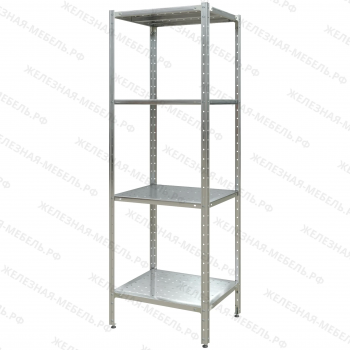 Стеллаж полочный СПЛн &laquo;Norma Inox&raquo; 1800х600х500 (полка перфорация 4 шт.)