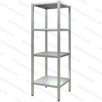 Стеллаж полочный СПЛп &laquo;Profi Inox&raquo; 1800х600х600 (полка сплошная 4 шт.)