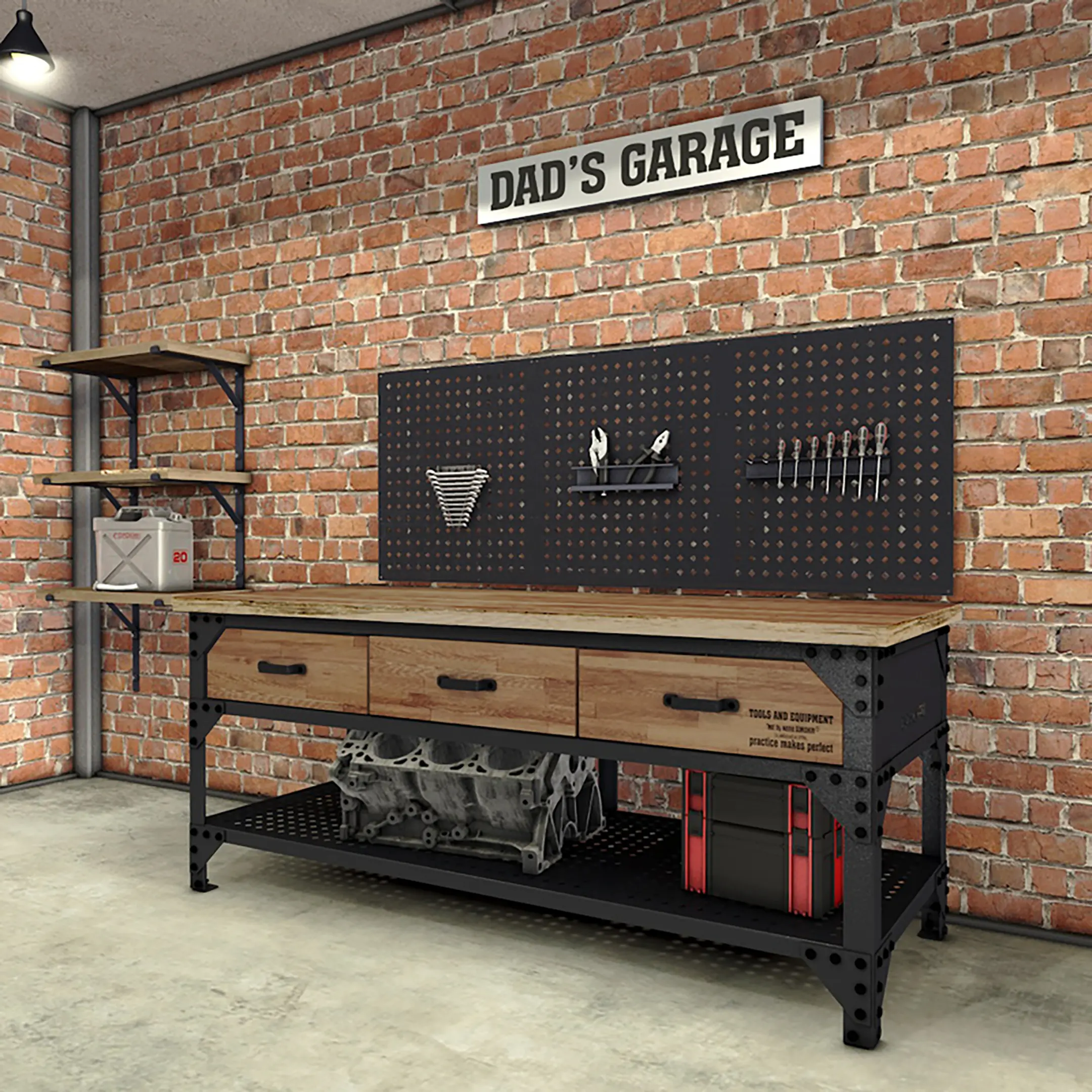 Верстак массив 6,5ft DAD`s Garage