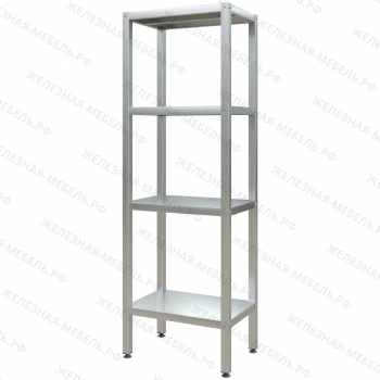 Стеллаж полочный СПЛп &laquo;Profi Inox&raquo; 1800х600х400 (полка сплошная 4 шт.)