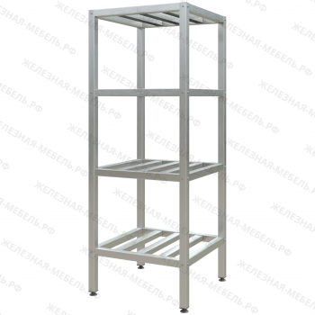 Стеллаж полочный СПЛп &laquo;Profi Inox&raquo; 1600х600х600 (полка-решетка 4 шт.)