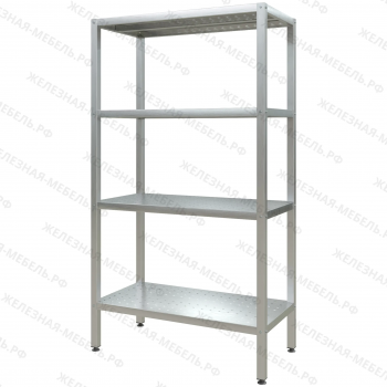 Стеллаж полочный СПЛп &laquo;Profi Inox&raquo; 1800х1000х500 (полка перфорация 4 шт.)