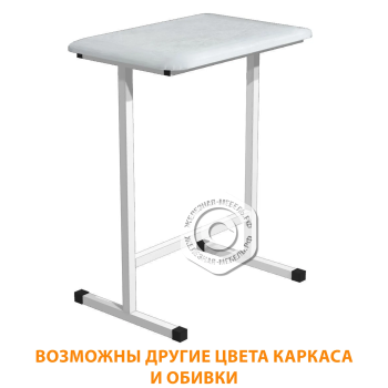 Стол для инъекций (для забора крови) СМР (кожзам Эконом белый, каркас белый)