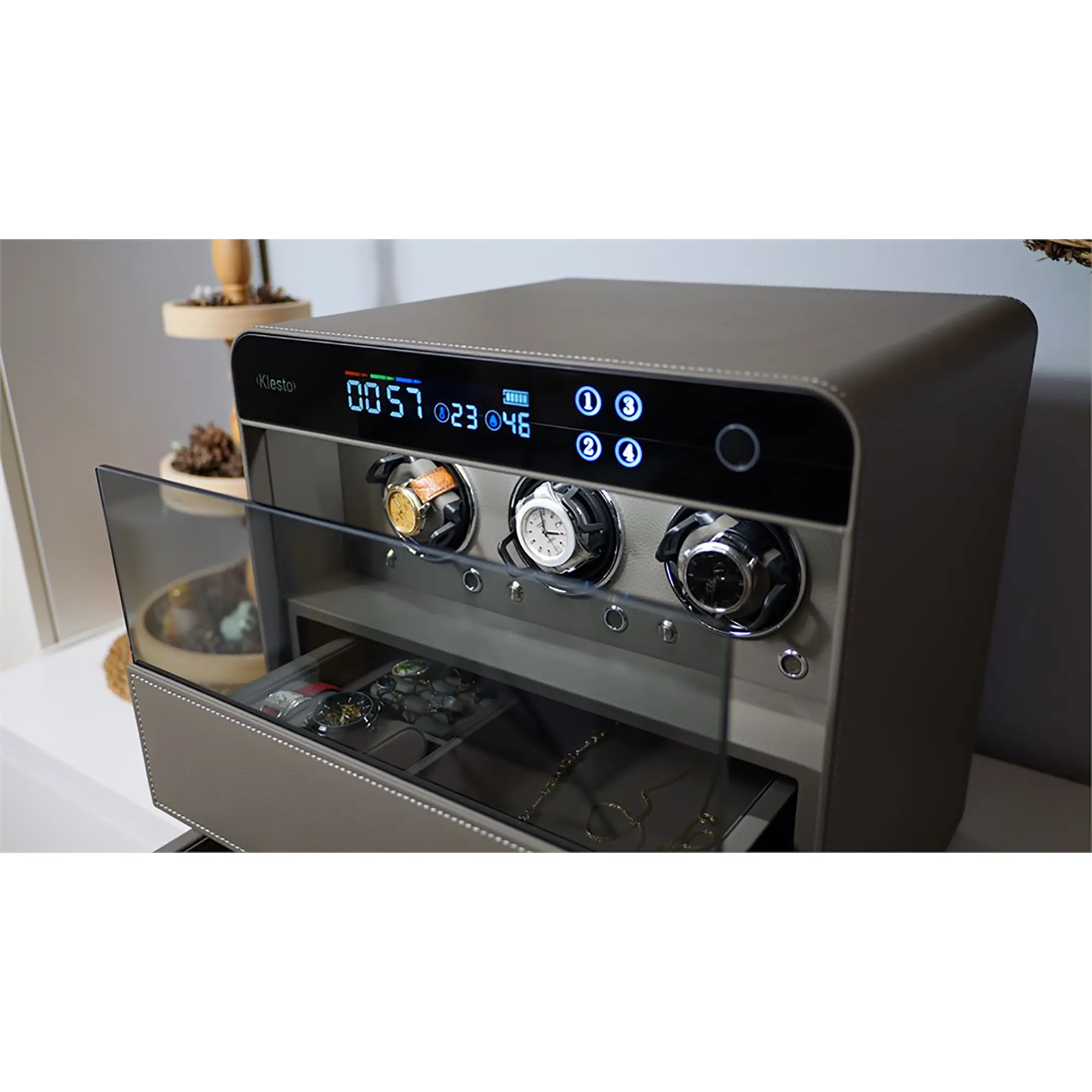 Сейф мебельный Klesto Smart JSM3 дымчатый серый