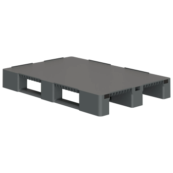 Усиленный сплошной поддон на 3 полозьях усиленный 2 трубами 1200x800x150 арт. 02.117F.91.PEF.S.T206