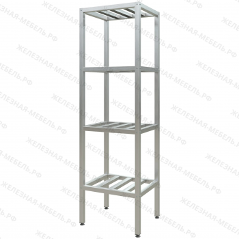 Стеллаж полочный СПЛп &laquo;Profi Inox&raquo; 2000х600х500 (полка-решетка 4 шт.)