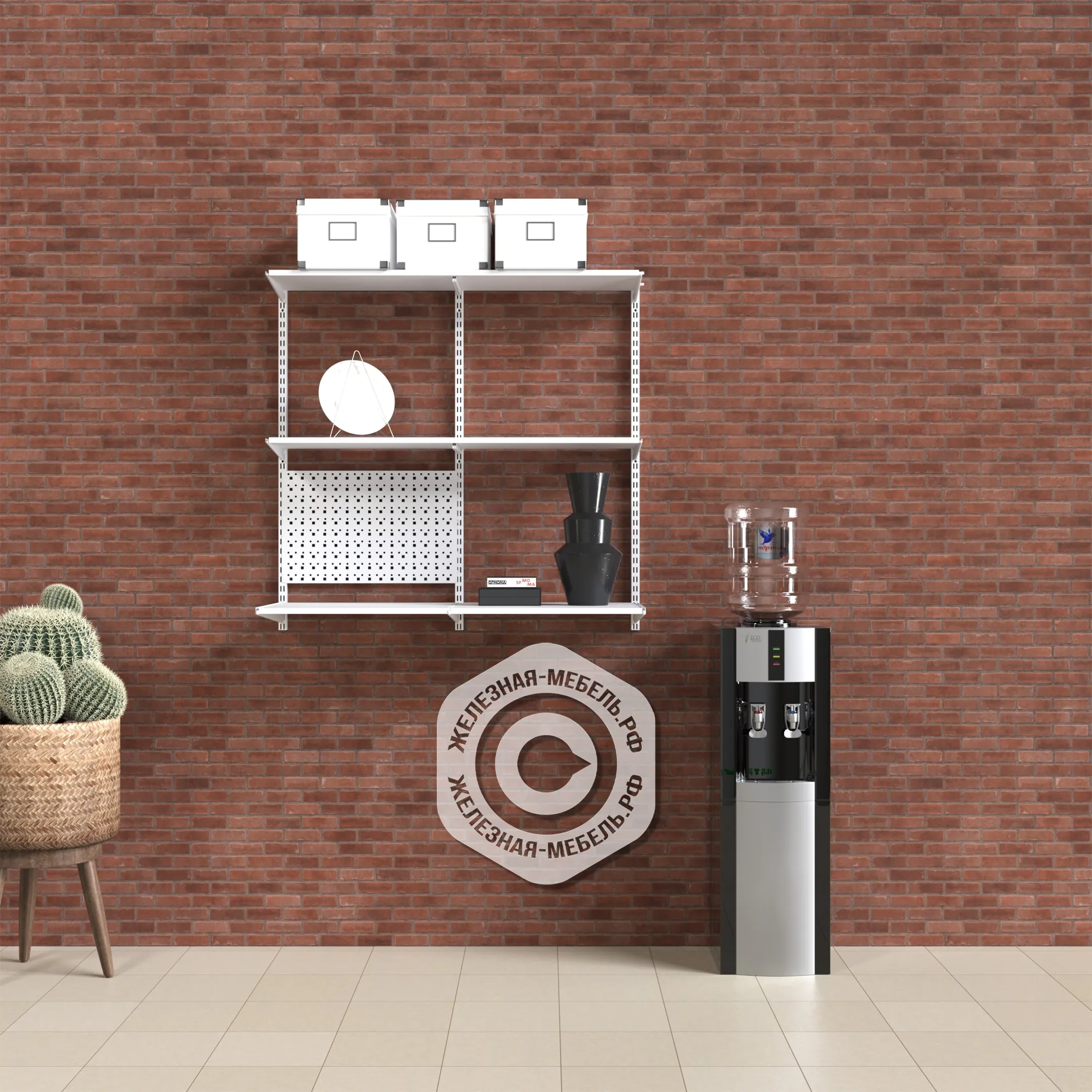 Гардеробная система ПРАКТИК Home Офис 4 белая