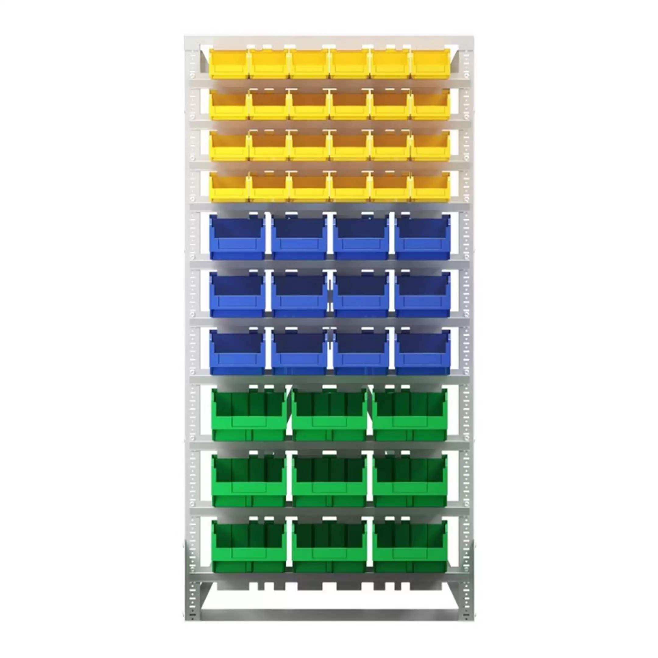 Стеллаж с пластиковыми ящиками А-04-03-03