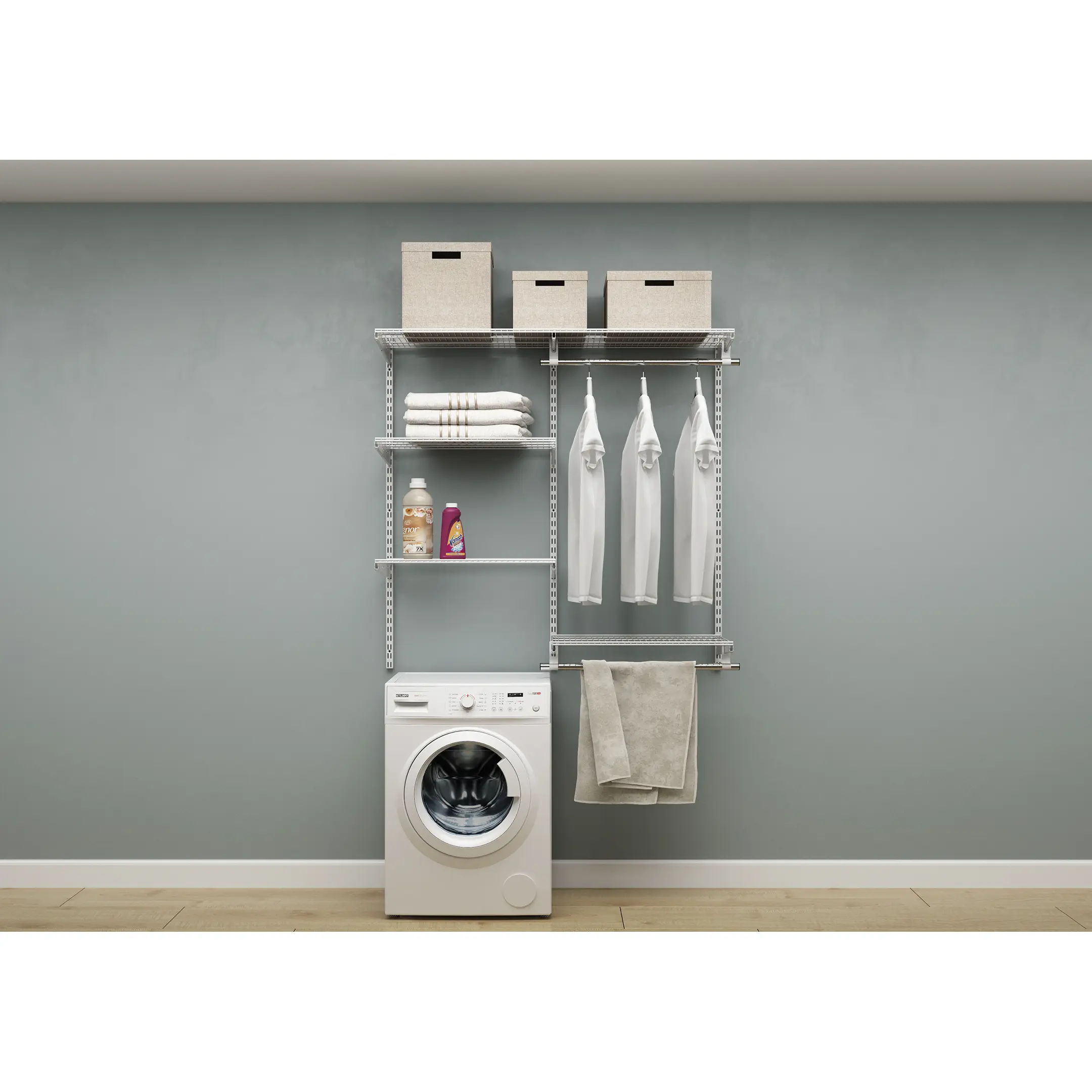 Гардеробная система ПРАКТИК Home Ванная 2 белая