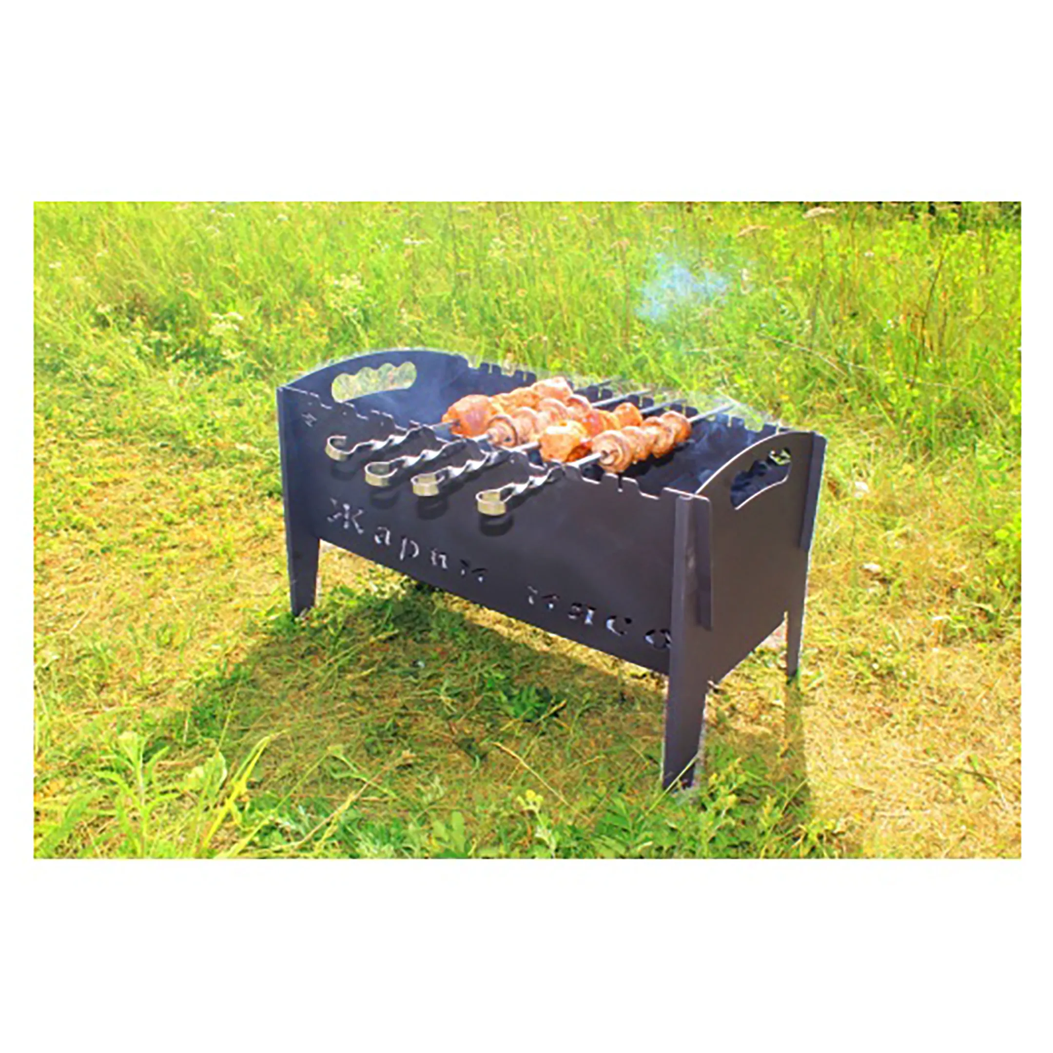 Мангал разборный &laquo;Жарим мясо&raquo; (310х500х295) с переносной сумкой