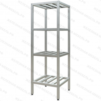 Стеллаж полочный СПЛп &laquo;Profi Inox&raquo; 1800х600х600 (полка-решетка 4 шт.)