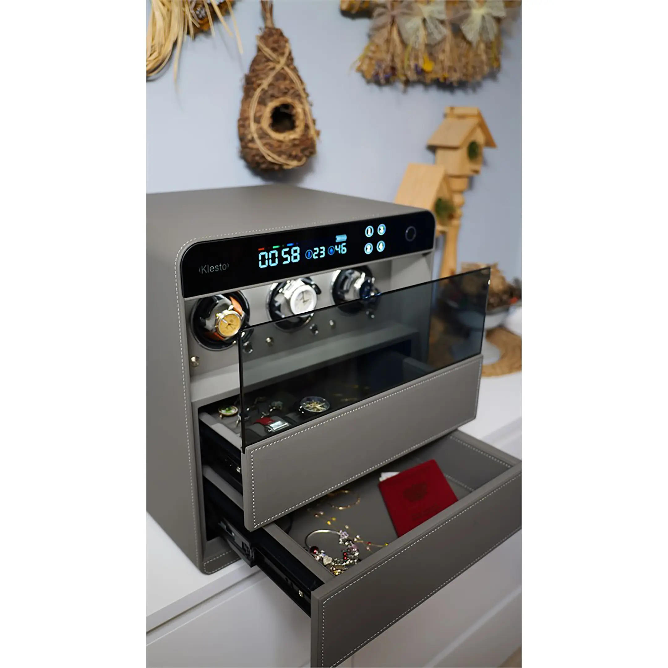 Сейф мебельный Klesto Smart JSM3 дымчатый серый