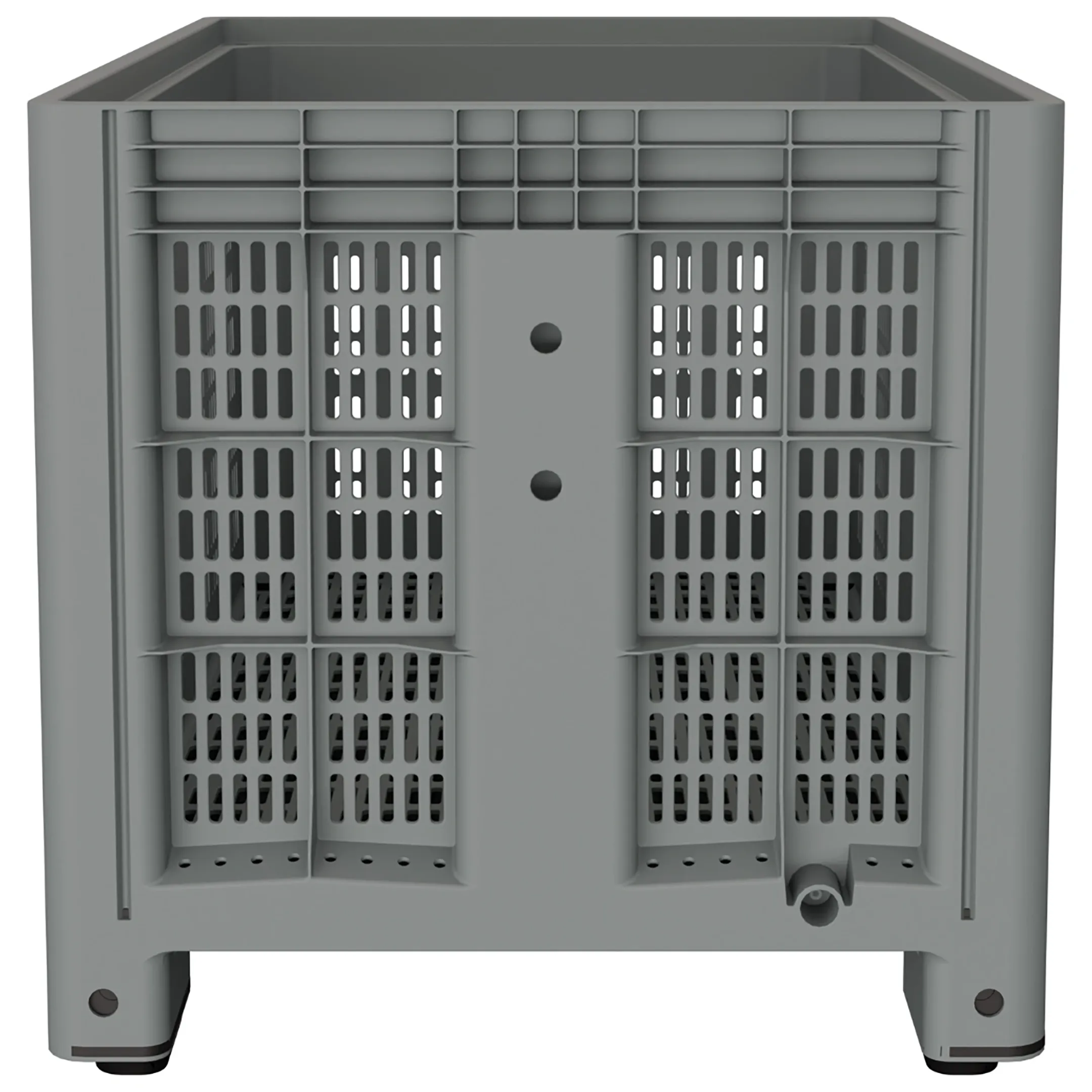 Пластиковый контейнер IBOX 1200х800 (перфорированный, на ножках) арт. 11.602.92.РЕ.С10, без крышки