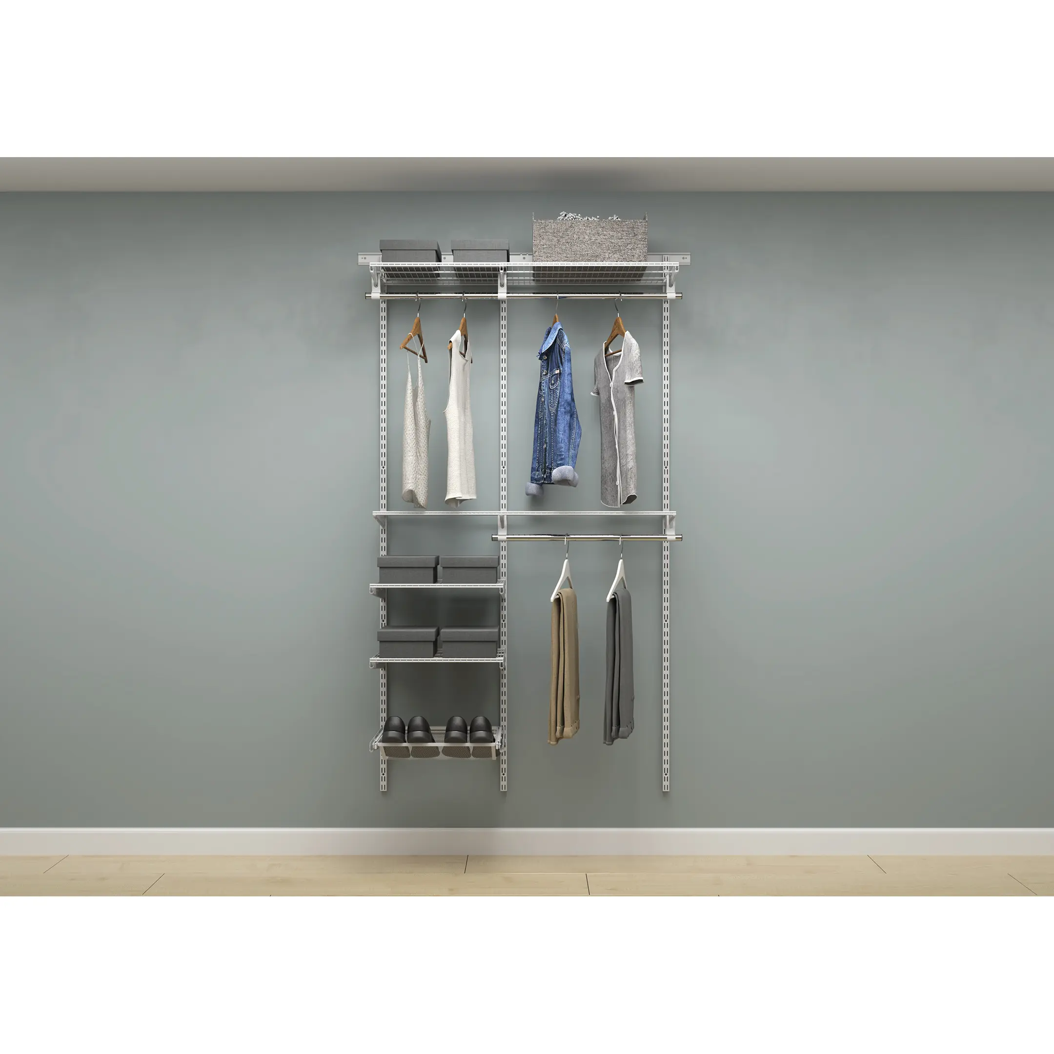 Гардеробная система ПРАКТИК Home Прихожая Medium 5 белая