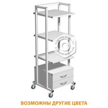 Стеллаж стойка для приборов СПя-4 (белый)