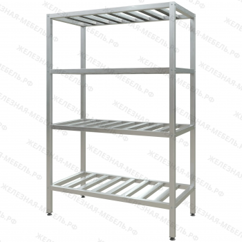 Стеллаж полочный СПЛп &laquo;Profi Inox&raquo; 1800х1200х600 (полка-решетка 4 шт.)