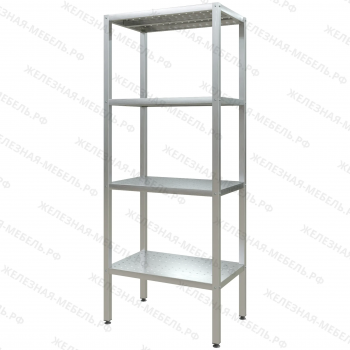 Стеллаж полочный СПЛп &laquo;Profi Inox&raquo; 2000х800х500 (полка перфорация 4 шт.)