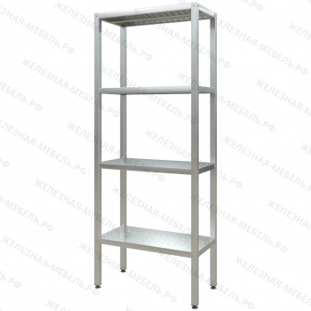 Стеллаж полочный СПЛп &laquo;Profi Inox&raquo; 2000х800х400 (полка перфорация 4 шт.)