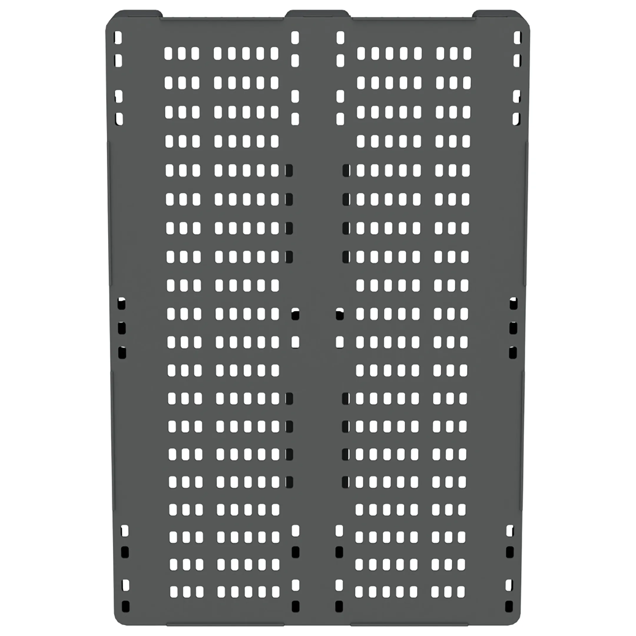 Усиленный перфорированный поддон на трёх полозьях 1200x800x150 арт. 02.117.91.PEF.S