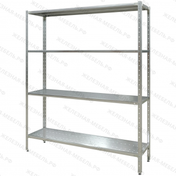Стеллаж полочный СПЛн &laquo;Norma Inox&raquo; 1800х1500х400 (полка перфорация 4 шт.)
