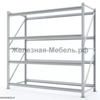 Стеллаж СФМ 2000х2000х800 (4 яруса без настила) RAL